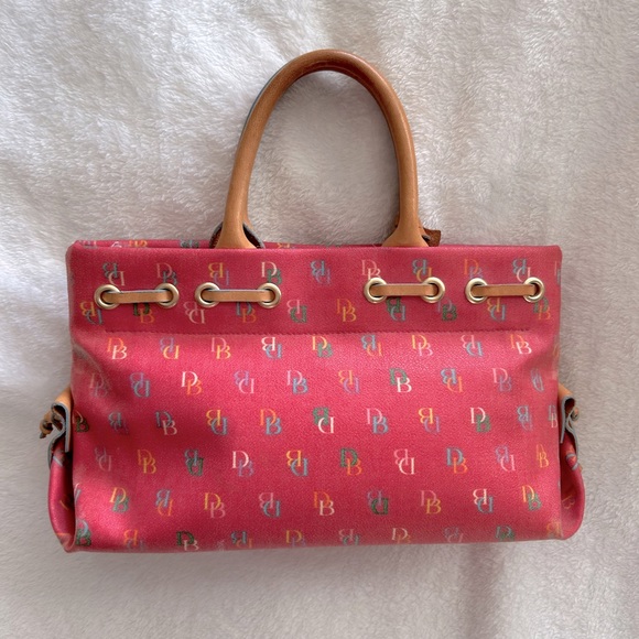 Dooney & Bourke Y2K vintage pink rainbow tassel bag πππ - Picture 2 of 12